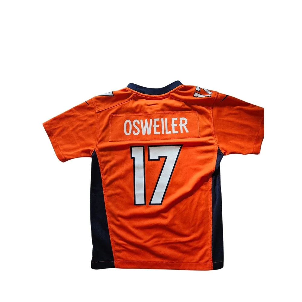 Nike NFL Denver Broncos Brock Osweiler 17 Jersey Kids Medium 10/12 Orange NWOT